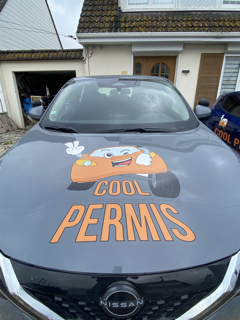 2023 Lettrage Véhicule Cool Permis Petite